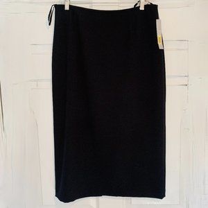 Preston & York...Navy Blue... A Line...Back Slit Skirt... Women's Size 10